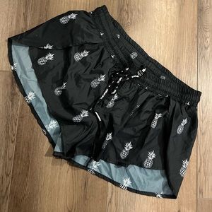 The Upside Pineapple workout shorts